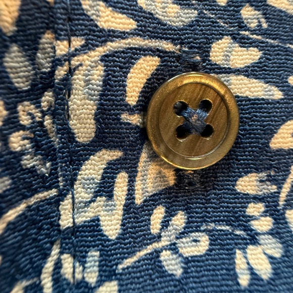 Madewell women's Tie-Waist Tiered Mini Dress in Floral Blue Ditsy 0 - Picture 12 of 16